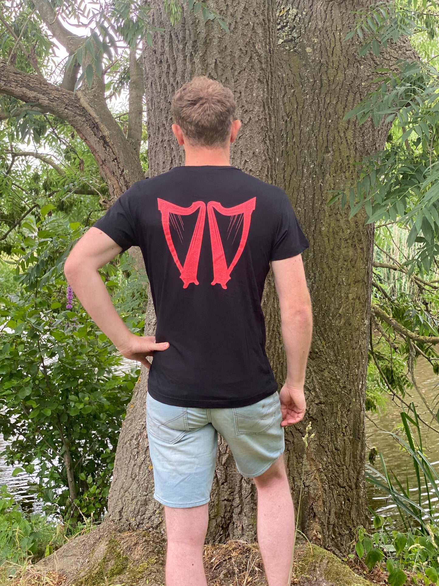 T-shirt - Rood logo (mannen)